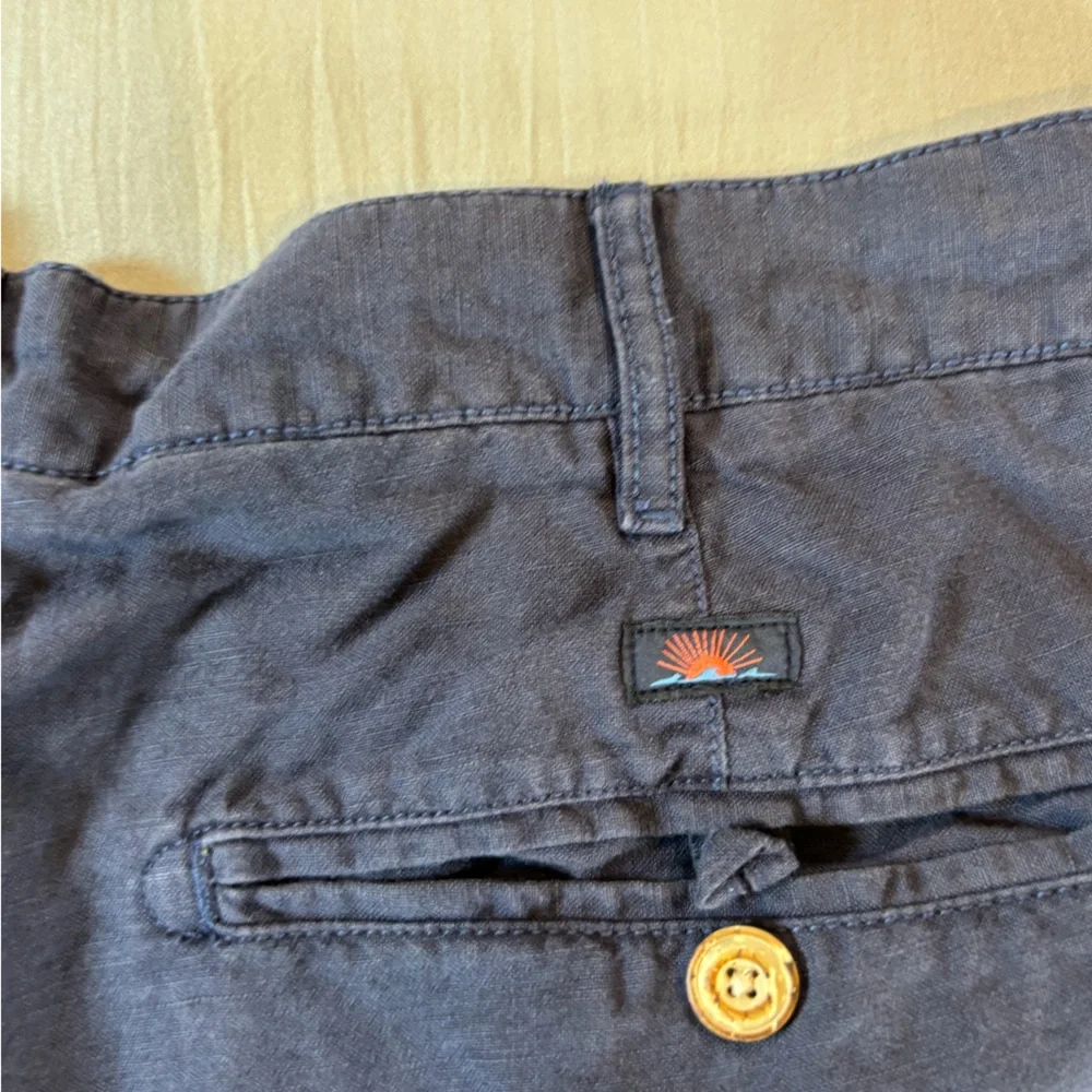 Faherty Malone Chino Shorts‎ Linen Blend Men’s 30 Blue 9 Inch Inseam